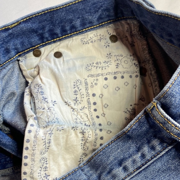 We The Free Light Blue Distressed Jean Shorts - Picture 9 of 9